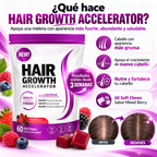 Hair Growth Accelerator – Gomitas para un Cabello Más Fuerte y con Volumen (60 und)